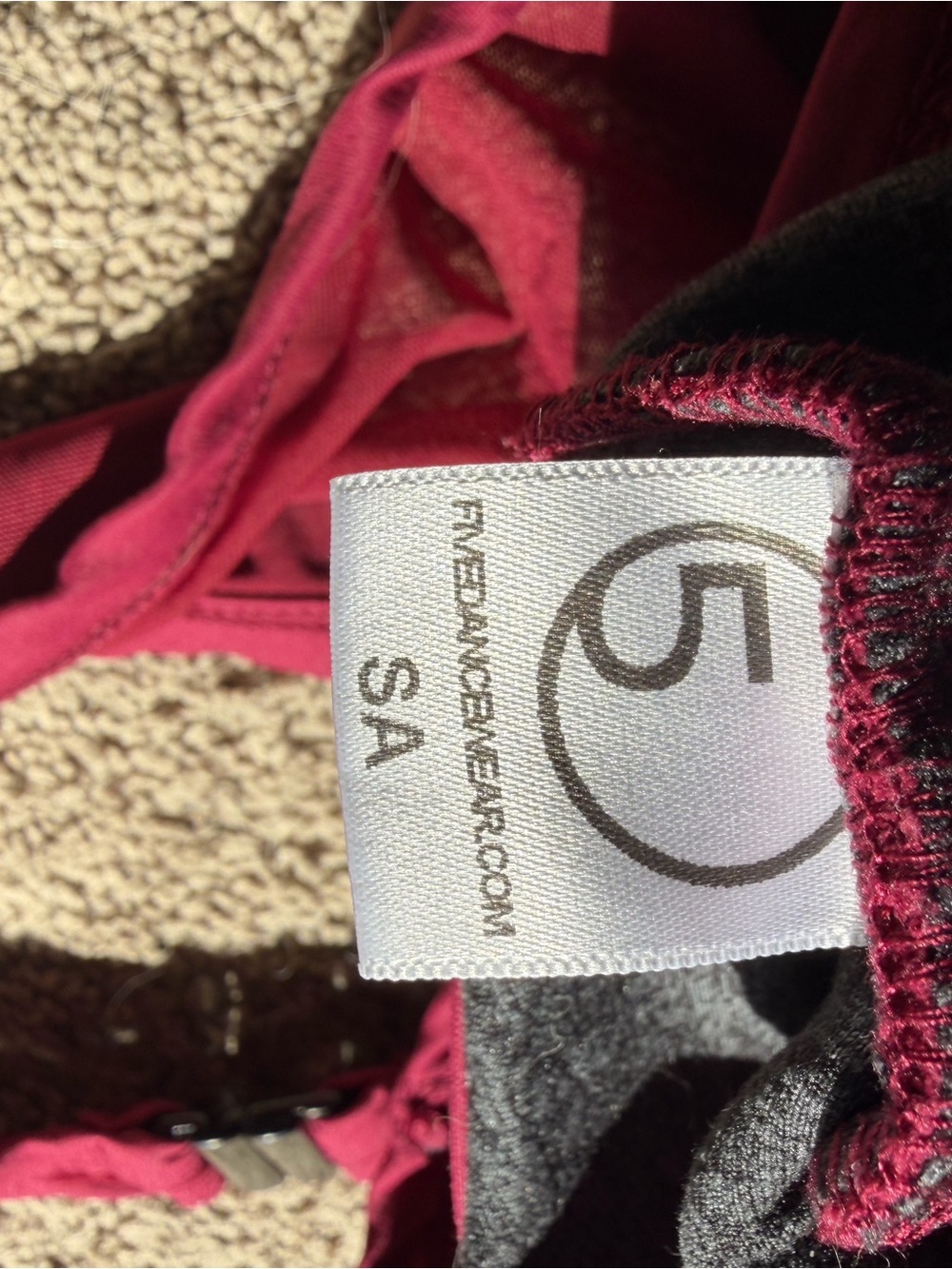 Crisscross Seamless Bralette in Deep Raspberry - Picture 6 of 6
